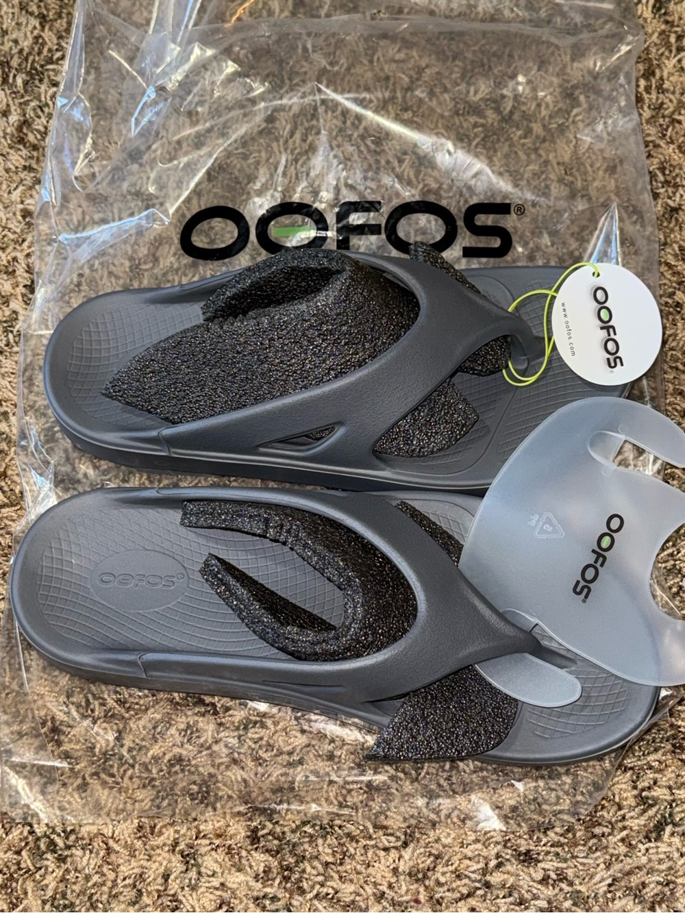 OOFOS Ooriginal Slate Gray Flip Flops Recovery Sandals Mens Size 11 Women’s 13